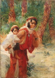 Algerian mother and child